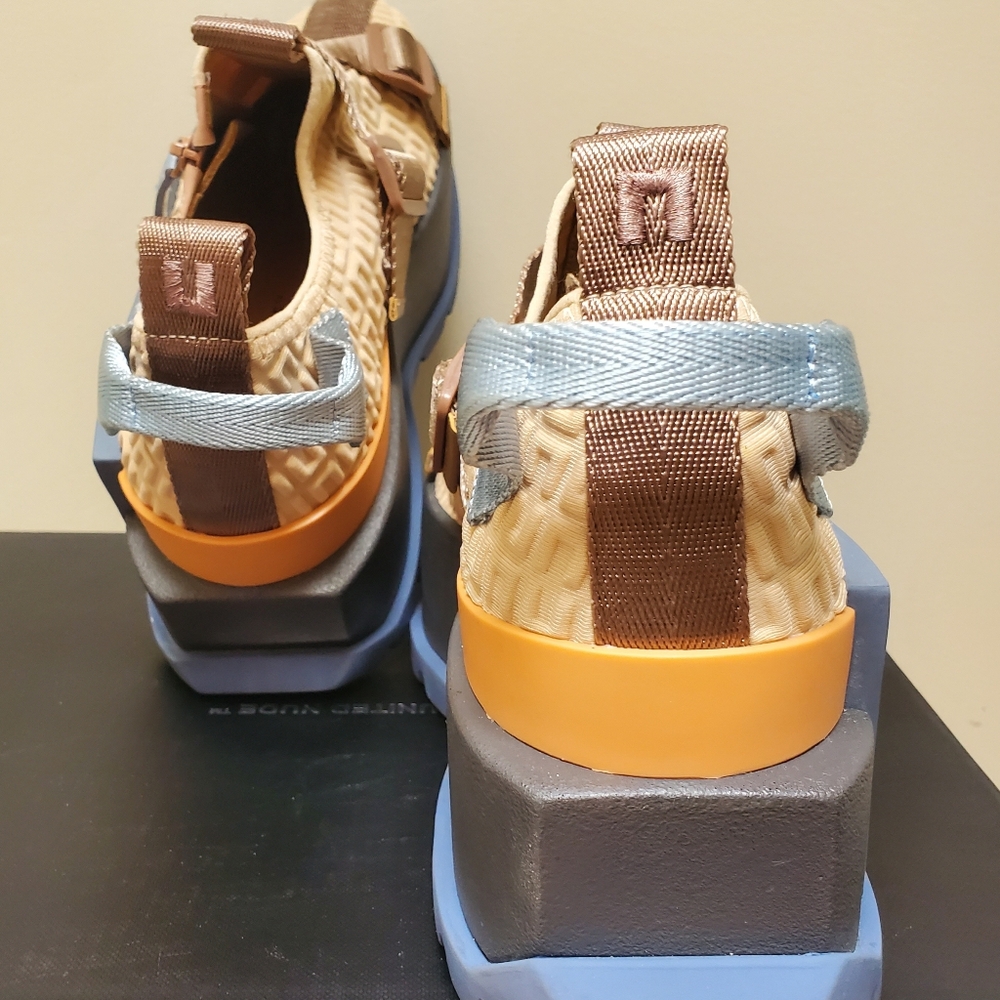 United Nude Tan and Blue Roko Y Sneakers - Picture 8 of 9